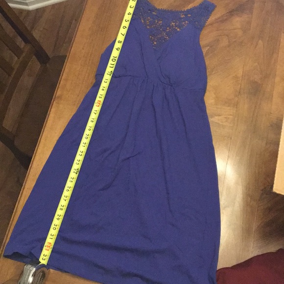 Elle Crochet Back Sundress Blue/Purple - Picture 5 of 7